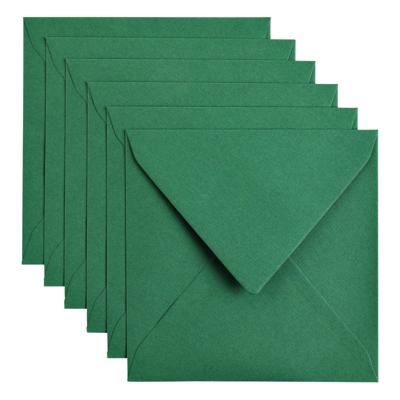 Envelop Papicolor 140x140mm dennengroen pak à 6 stuks Envelop Papicolor 140x140mm dennengroen pak à 6 stuks