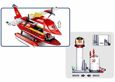 Sluban Fire-fighting Aircraft bouwstenen set - thumbnail
