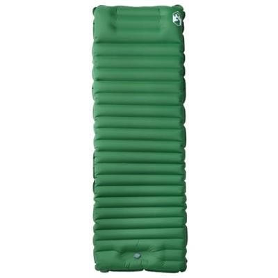 VidaXL Kampeermatras met kussen zelfopblazend 1-persoons groen