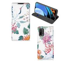 Xiaomi Poco M3 | Redmi 9T | Hoesje maken | Bird Flowers - thumbnail