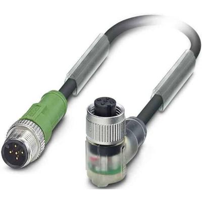 Phoenix Contact 1693953 Sensor/actuator connector, geassembleerd M12 Aantal polen (sensoren): 5 Stekker, recht, Bus, haaks 1.00 m 1 stuk(s) Phoenix Contact 1693953 Sensor/actuator connector, geassembleerd M12 Aantal polen (sensoren): 5 Stekker, recht, Bus, haaks 1.00 m 1 stuk(s)