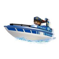 Famosa Pinypon - politiewagen met trailer, boot en speelfiguur - thumbnail