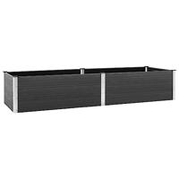Plantenbak verhoogd 200x100x54 cm HKC grijs - thumbnail