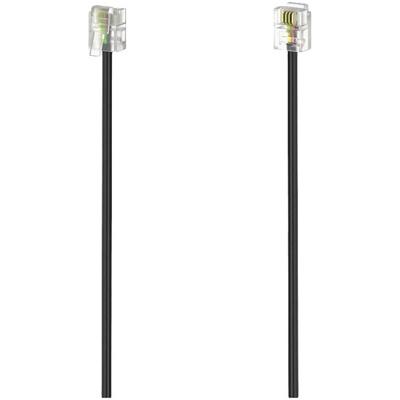 Hama Modulaire kabel, stekker 6p4c - stekker 6p4c, 3 m Kabel Zwart Hama Modulaire kabel, stekker 6p4c - stekker 6p4c, 3 m Kabel Zwart