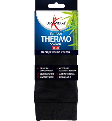 Lucovitaal Bamboe Thermosokken 35-38 Lucovitaal Bamboe Thermosokken 35-38