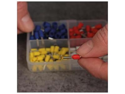 Quadrios 2010C389 Assortiment adereindhulzen 0.75 mm², 1 mm², 1.5 mm², 2.5 mm² Deels geïsoleerd 120 stuk(s) Quadrios 2010C389 Assortiment adereindhulzen 0.75 mm², 1 mm², 1.5 mm², 2.5 mm² Deels geïsoleerd 120 stuk(s)