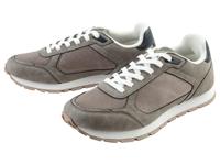 LIVERGY Heren sneakers (Grijs/donkerblauw, 45) - thumbnail