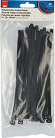 Max Hauri 136685 Kabelbinder 200 mm 7.5 mm Zwart Hersluitbaar, Flexibel 20 stuk(s) - thumbnail