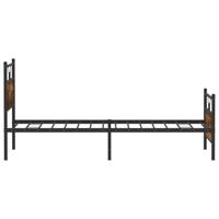 Bedframe zonder matras hout gerookt eikenkleurig 100x200 cm - thumbnail