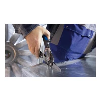 Erdi Doorloopplaatschaar | lengte 260 mm links | staal max. 1,2 mm | RVS max. 1 mm | 1 stuk - D27BL - D27BL