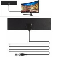 25 mijl bereik 28dBi High Gain versterkte digitale HDTV indoor buiten TV-antenne met 3 7 m coaxiale kabel & IEC-adapter - thumbnail