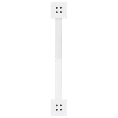 Eettafelpoten 2 st X-vormig 70x(72-73) cm staal wit - thumbnail