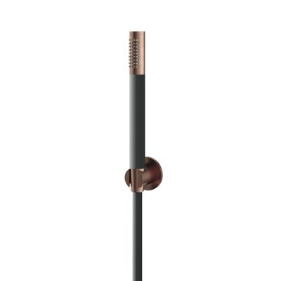 Hotbath Handdouche Archie Met Wandsteun en Doucheslang Voor Opbouwkraan Geborsteld Koper PVD Hotbath Handdouche Archie Met Wandsteun en Doucheslang Voor Opbouwkraan Geborsteld Koper PVD