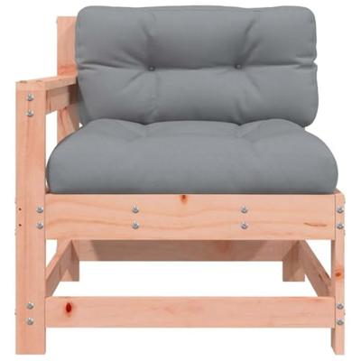 Tuinstoelen 2 st met kussens massief douglashout