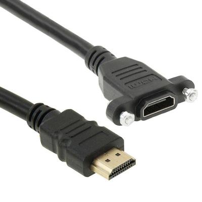 Hoge snelheid HDMI 19 Pin mannetje naar HDMI 19 Pin vrouwtje Connector Adapter Kabel, Lengte: 50cm (zwart) Hoge snelheid HDMI 19 Pin mannetje naar HDMI 19 Pin vrouwtje Connector Adapter Kabel, Lengte: 50cm (zwart)