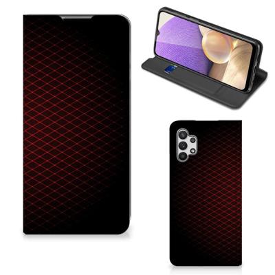 Samsung Galaxy A32 5G | Hoesje met Magneet | Geruit Rood Samsung Galaxy A32 5G | Hoesje met Magneet | Geruit Rood