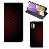 Samsung Galaxy A32 5G | Hoesje met Magneet | Geruit Rood - thumbnail