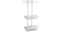 Geesa Basket Doucherek hangend dubbel 26.5cm Chroom 91253 - thumbnail