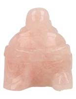 Boeddha van Rozenkwarts (5 cm) - thumbnail