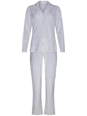 Pastunette Dames Pyjama met knoopsluiting - Blauw streep