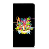 Samsung Galaxy A12 Magnet Case Cat Color - thumbnail