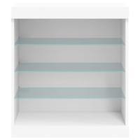 Dressoir met LED-verlichting 60,5x37x67 cm wit - thumbnail