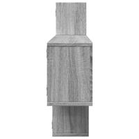 Wandschap 167,5x18x68 cm bewerkt hout grijs sonoma eikenkleurig - thumbnail