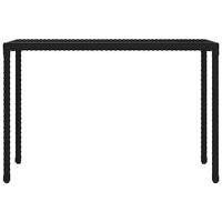 6-delige Tuinset met kussens poly rattan zwart - thumbnail