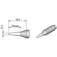 JBC Tools C245041 Soldeerpunt Ronde vorm, Recht Grootte soldeerpunt 1.0 mm Lengte soldeerpunt: 10.5 mm Inhoud: 1 stuk(s) - thumbnail