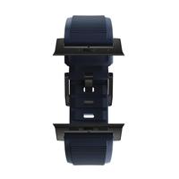 Nomad Rugged Strap Apple Watch (Ultra) 42mm / 44mm / 45mm / 49mm Atlantic Blue Connector Black - thumbnail