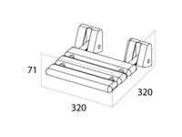Douchezitje Tiger Libra Opklapbaar Wit - thumbnail