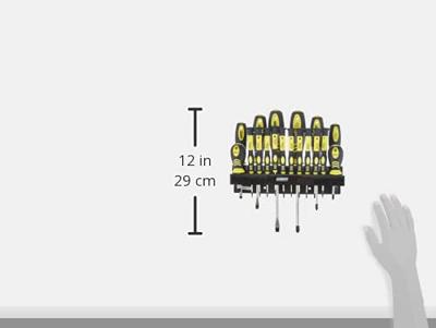 Brüder Mannesmann Schroevendraaierset Elektronica en fijnmechanica, Werkplaats 18-delig Plat, Kruiskop Phillips, Binnen-zesrond (TX)