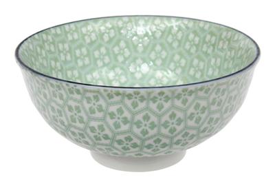 Keramieken Kom - Mixed Bowls - Groene Bloemenpatroon - 250ml - 11.3 x 5.2 cm Keramieken Kom - Mixed Bowls - Groene Bloemenpatroon - 250ml - 11.3 x 5.2 cm