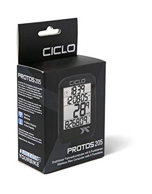 CICLOSPORT fietscomputer "protos 205" bike computer protos 205 black