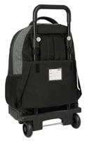 Schoolrugzak met Wielen BlackFit8 Old school Zwart Grijs 33 x 45 x 22 cm - thumbnail