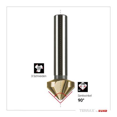 RUKO A102152TRO Kegelverzinkboorset 6-delig 6.3 mm, 8.3 mm, 10.4 mm, 12.4 mm, 16.5 mm, 20.5 mm HSS TiN 1 set(s)