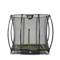 Exit Silhouette InGround trampoline met net - 214 x 153 cm - Zwart - thumbnail
