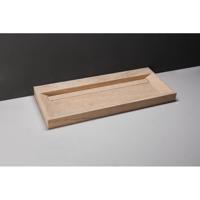 Wastafel Forzalaqua Bellezza Travertin Gezoet 100,5x51,5x9 cm Zonder Kraangat - thumbnail