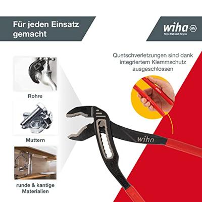 Wiha Waterpomptang Classic doorgestoken | 300mm/12" - 26763 - 26763 - thumbnail