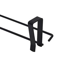 QUVIO Handdoekhouder metaal - Zwart - thumbnail