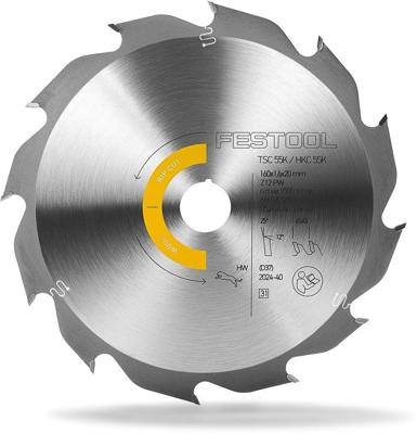 Festool Cirkelzaagblad voor hout | Wood Rip Cut | Ø 160mm Asgat 20mm 12T - 578580 Festool Cirkelzaagblad voor hout | Wood Rip Cut | Ø 160mm Asgat 20mm 12T - 578580