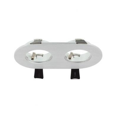 LED inbouwspot 2 voudig aluminium armatuur warm wit Luzern LED inbouwspot 2 voudig aluminium armatuur warm wit Luzern