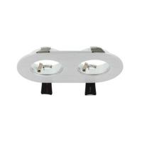 LED inbouwspot 2 voudig aluminium armatuur warm wit Luzern - thumbnail