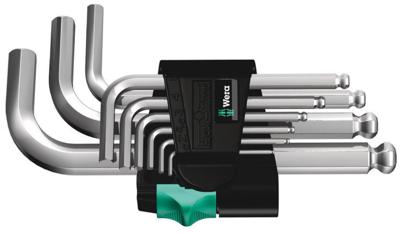 Wera 950 PKS/9 SM N Stifsleutelset, metrisch, verchroomd, 9 -delig - 1 stuk(s) - 05133163001