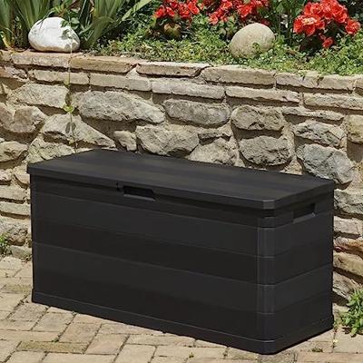 VidaXL Tuinbox 117x45x56 cm zwart VidaXL Tuinbox 117x45x56 cm zwart
