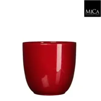 Mica Decorations tusca pot donkerrood 20x23cm - thumbnail