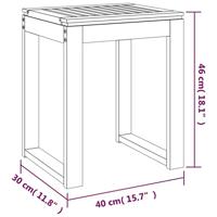 Badkamerkruk 40x30x46 cm massief walnotenhout - thumbnail