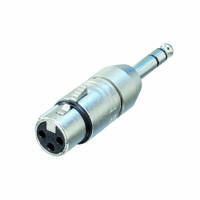 Neutrik NA3FP XLR-adapter XLR-bus - Jackplug male 6,3 mm Stereo Inhoud: 1 stuk(s) - thumbnail