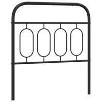 Hoofdbord 90 cm metaal zwart - thumbnail