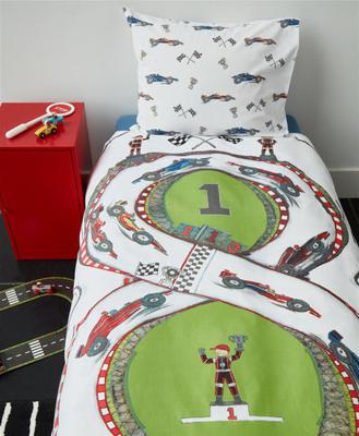 Beddinghouse Kids Race Track Multi Katoen 140x200/220
